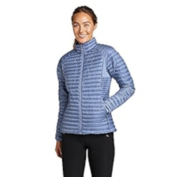 EDDIE BAUER GREY MICROTHERM 2.0 DOWN JACKET - NEW - Picture 1 of 8